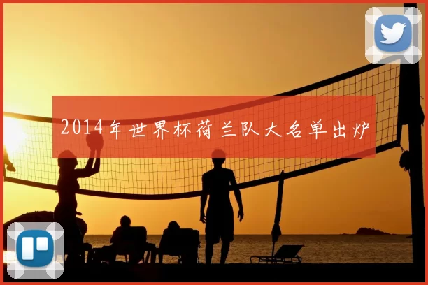 2014年世界杯荷兰队大名单出炉